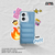Funda Puff Moto Edge 50 Fusion Case Con Mica Para Celular Azul - comprar en línea