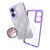 Funda Frame Oppo A78 4g Cph2565 Case Carcasa Con Mica Lila