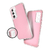 Funda Glass Samsung Galaxy A54 Case Con Mica Para Celular Rosa
