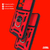 Funda Para Poco X5 Slider Carcasa Antishock Con Mica 9d Rojo en internet