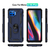 Funda Cronox Para Moto G 5g Plus Carcasa Antishock Con Mica Azul - comprar en línea