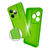 Funda Bright Para Realme Gt 6 / 6t Con Cristal Curvo Silicon Verde Claro
