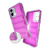 Funda Puff Moto G24 / G24 Power Case Y Mica Para Celular Rosa