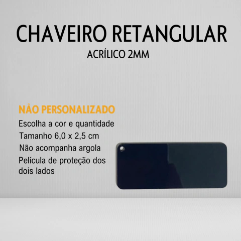 CHAVEIRO RETANGULAR - NÃO PERSONALIZADO
