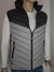 24002 - Chaleco inflable con capucha combinado - gris/negro - comprar online