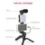 Kit de tripé para celular com luz de preenchimento LED com microfone para celul