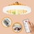 Ventilador Luminária de Teto LED 30W | Iluminação Ajustável, Baixo Ruído e Controle Remoto - Shopolis