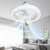 Ventilador Luminária de Teto LED 30W | Iluminação Ajustável, Baixo Ruído e Controle Remoto - Shopolis