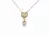 Colar Nidin Moda Filho Filha Coração – Elegância em Ouro com Zircônia Cúbica - loja online