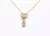 Colar Nidin Moda Filho Filha Coração – Elegância em Ouro com Zircônia Cúbica - Shopolis
