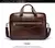 Maleta Portátil de Couro Genuíno Masculina - HUMERPAUL - Shopolis
