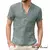 Moda verão algodão linho camisetas casuais masculino manga curta gola v camise - Shopolis