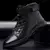 Botas de Motocicleta Cano Alto Masculinas - Estilo, Segurança e Durabilidade em Couro Preto - comprar online