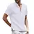 Moda verão algodão linho camisetas casuais masculino manga curta gola v camise - loja online