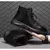 Botas de Motocicleta Cano Alto Masculinas - Estilo, Segurança e Durabilidade em Couro Preto - Shopolis