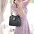 Bolsa Feminina de Luxo Balde Yogodlns, Crossbody e Ombro, Grande Capacidade, Est - Shopolis
