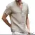 Moda verão algodão linho camisetas casuais masculino manga curta gola v camise - Shopolis