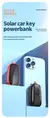 Mini Carregador Solar Portátil | Power Bank 1200mAh | Chaveiro Outdoor para Emergências