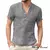 Moda verão algodão linho camisetas casuais masculino manga curta gola v camise