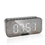 Relogio Despertador Digital Caixa De Som Bluetooth Radio Espelhado USB LED G10 Core:Preto - Highllander
