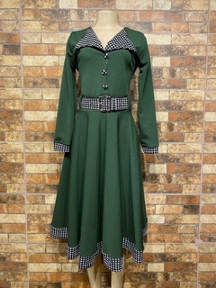 Vestido plato Cuello Blusa