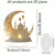 Eid decoração de mesa ornamento lua castelo eid 2d plana acrílico decoraçõe