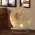 Eid decoração de mesa ornamento lua castelo eid 2d plana acrílico decoraçõe