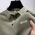 Camiseta masculina bordada de manga curta de alta qualidade, camisa polo legal e na internet