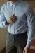 Camisa masculina de manga comprida casual, simples, de alta qualidade, sem rugas - comprar online