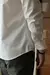 Camisa masculina de manga comprida casual, simples, de alta qualidade, sem rugas