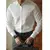 Camisa masculina de manga comprida casual, simples, de alta qualidade, sem rugas - VANTO