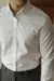 Camisa masculina de manga comprida casual, simples, de alta qualidade, sem rugas