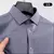 Imagem do Camisa masculina de manga comprida casual, simples, de alta qualidade, sem rugas