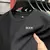 Camiseta masculina bordada de manga curta de alta qualidade, camisa polo legal e