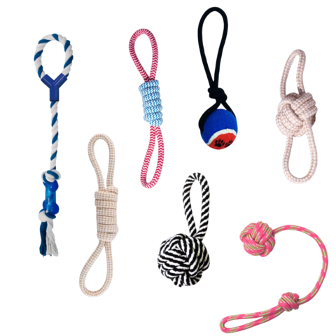 Kit de Cordas Savana Brinquedo Colorido Resistente para Cães - comprar online
