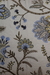 Almofada bordada - Floral azul e marrom - comprar online