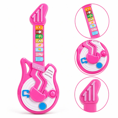 Mini Guitarra Elétrica Musical Educativo