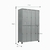 ROUPEIRO 8 PORTAS GRANDES (1,98X1,22X0,40) CH22