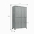 ROUPEIRO 8 PORTAS GRANDES (1,98X1,22X0,40) CH24