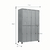 ROUPEIRO 8 PORTAS GRANDES (1,98X1,22X0,40) CH26 - comprar online