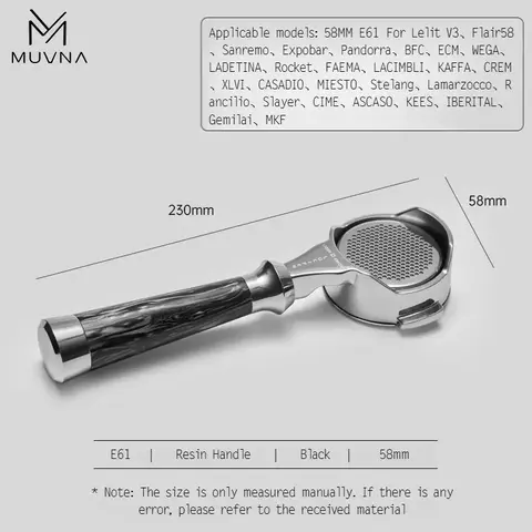 Portafiltro Sin Fondo 58mm - comprar online