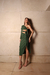 Vestido deusa verde musgo - Fialho Clothing
