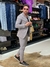 Terno Italiano Jacquard Xadrez Cinza - comprar online