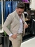Terno Social Sport Italiano Slim tercido sarja – Bege com Gola Padre - LOJAS ANDREZINHO 