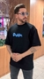 Camiseta Oversized Dubliin logo azul na internet
