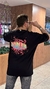 CAMISETA OVER DUBLIIN PRETA COM ESTAMPA COLORIDA - comprar online