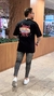 CAMISETA OVER DUBLIIN PRETA COM ESTAMPA COLORIDA - LOJAS ANDREZINHO 