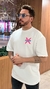 CAMISETA OVER DUBLIIN OFF COM ESTAMPA ROSA / AZUL - LOJAS ANDREZINHO 