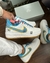 Tênis Air Force NBA - Branco com detalhes em azul - comprar online