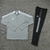 Conjunto de Treino Adidas - Cinza com branco